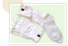 シルク健康睡眠セット（手袋と靴下）